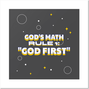 God's Math rule number one Posters and Art